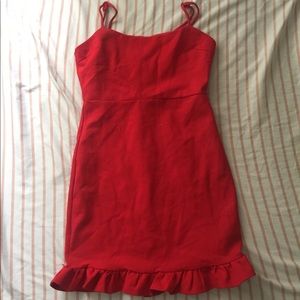Red lulus dress